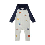 Infant (3-24M) Boys Hooded Romper | Sports All-Star - Navy