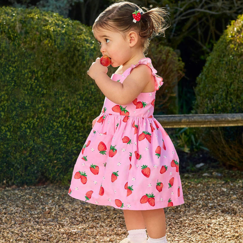 Adelina Summer Dress in Strawberry