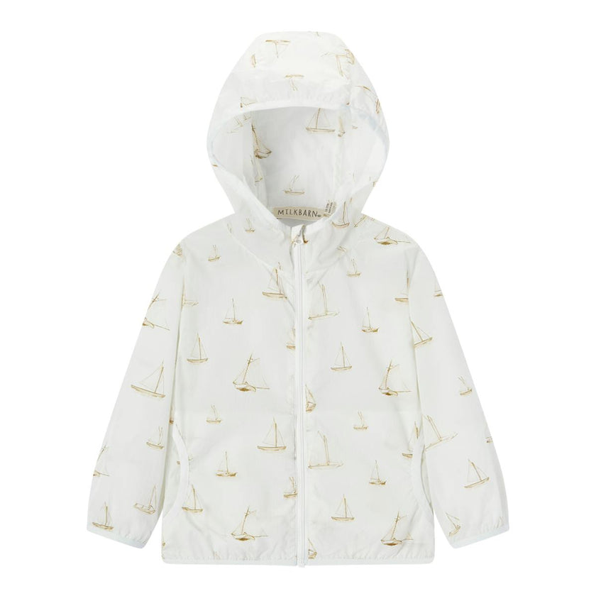 Sailboat Melody Hooded Sun Shield Windbreaker Jacket