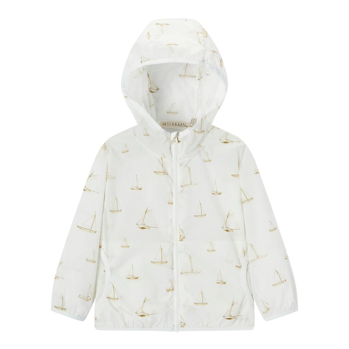 Sailboat Melody Hooded Sun Shield Windbreaker Jacket