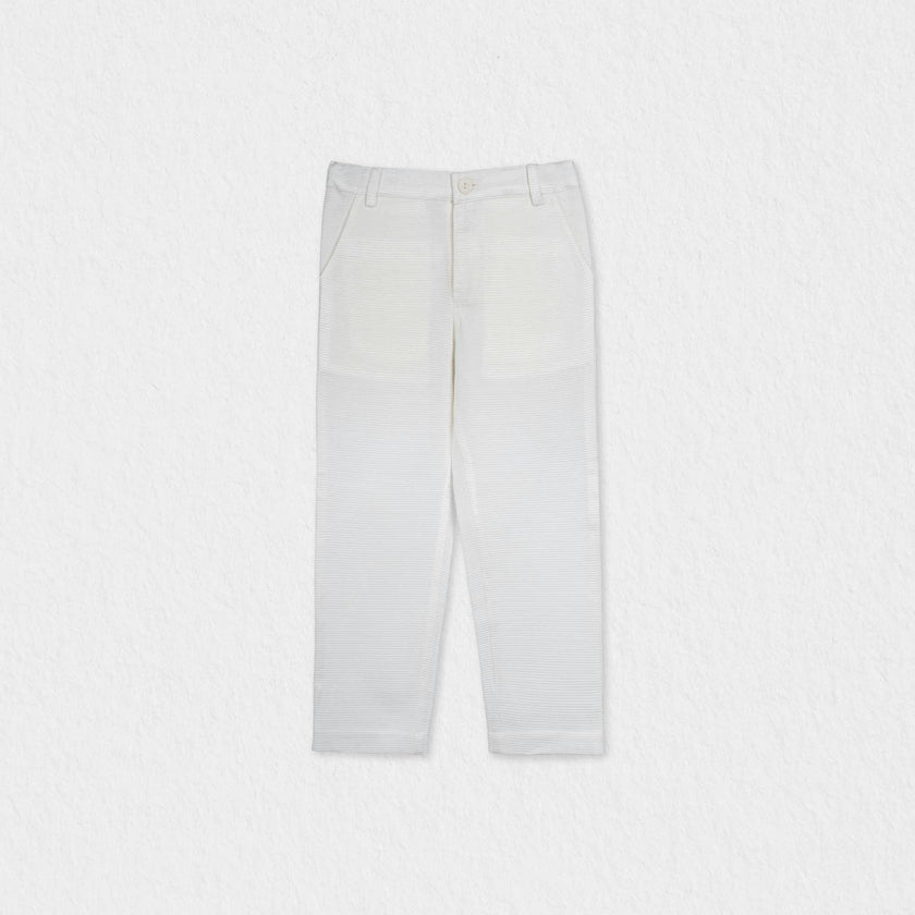 Aurelien Boy Pants, Pearl Off White