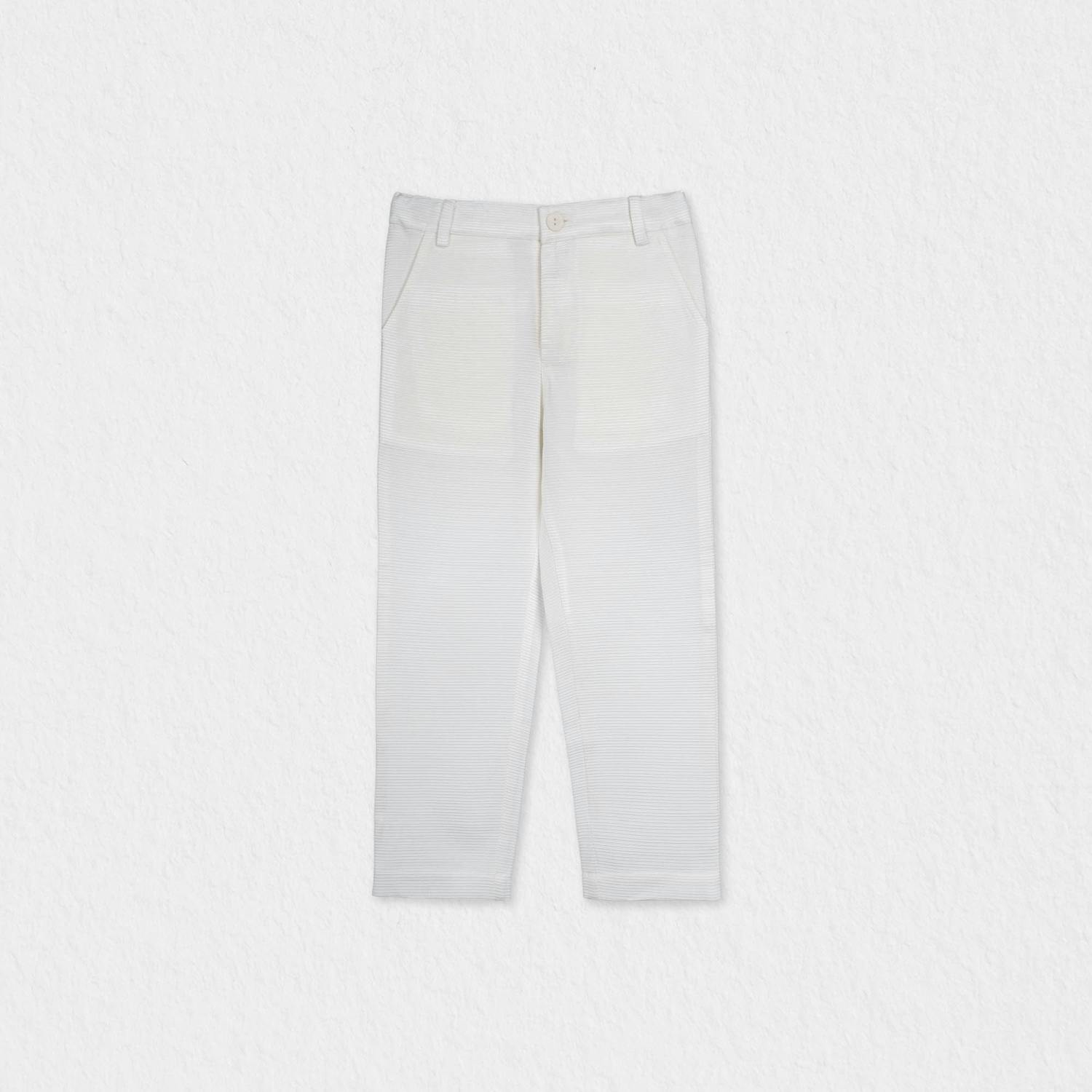 Aurelien Boy Pants, Pearl Off White
