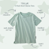 TAYLOR 5-Pack Short Sleeve T-Shirts