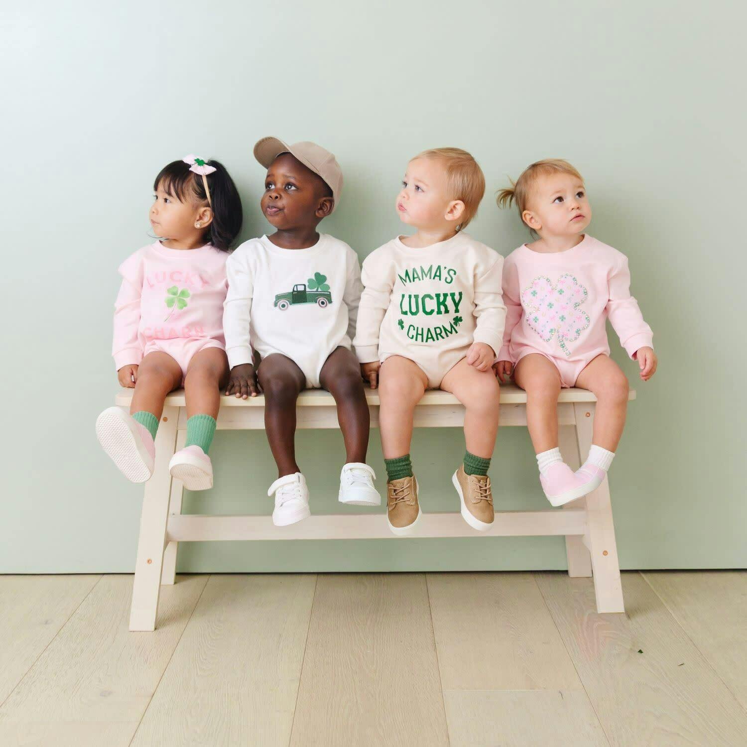 Lucky Charm St. Patrick's Day Long Sleeve Romper