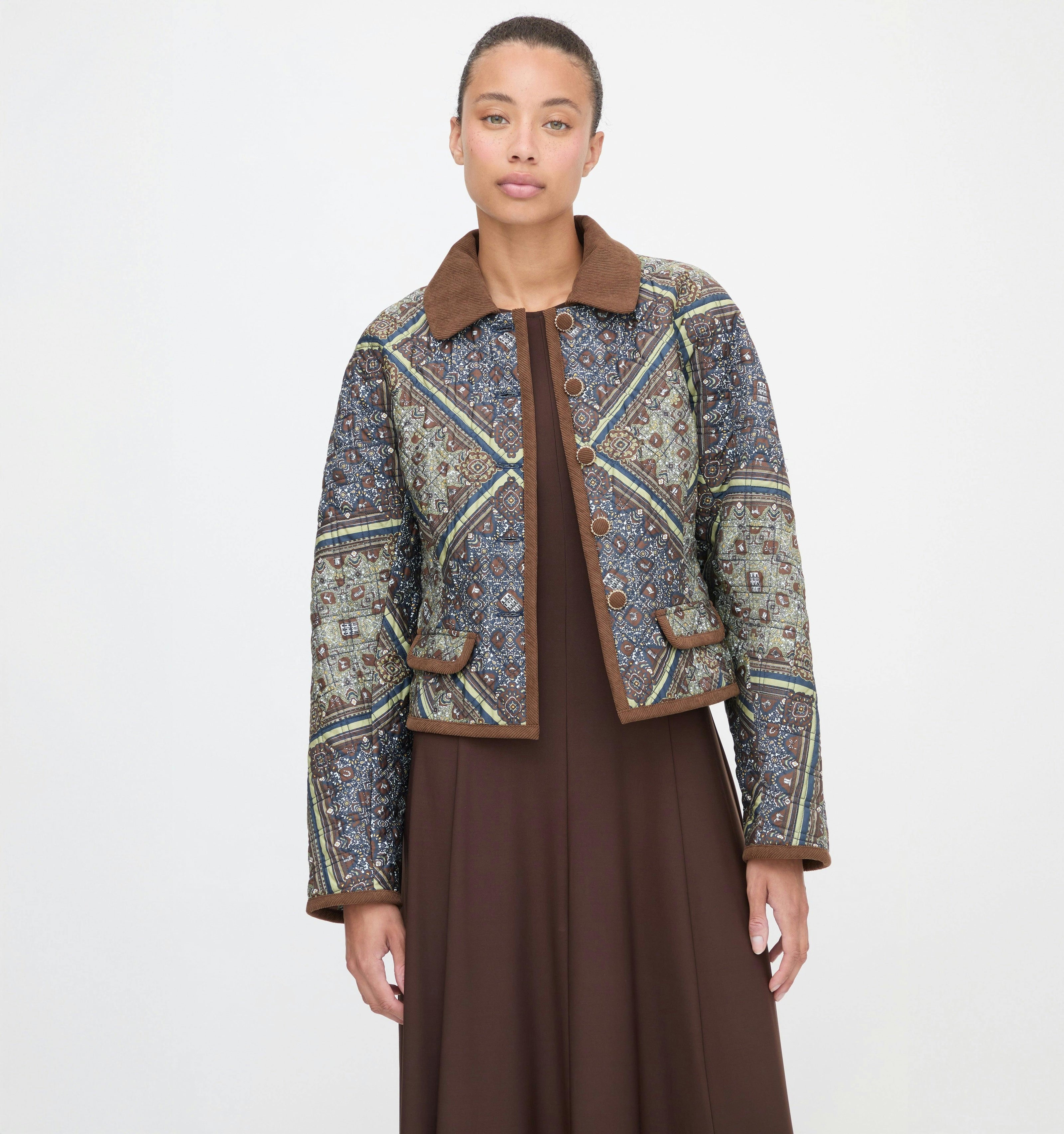 The Dax Jacket - Olive Equestrian Scarf