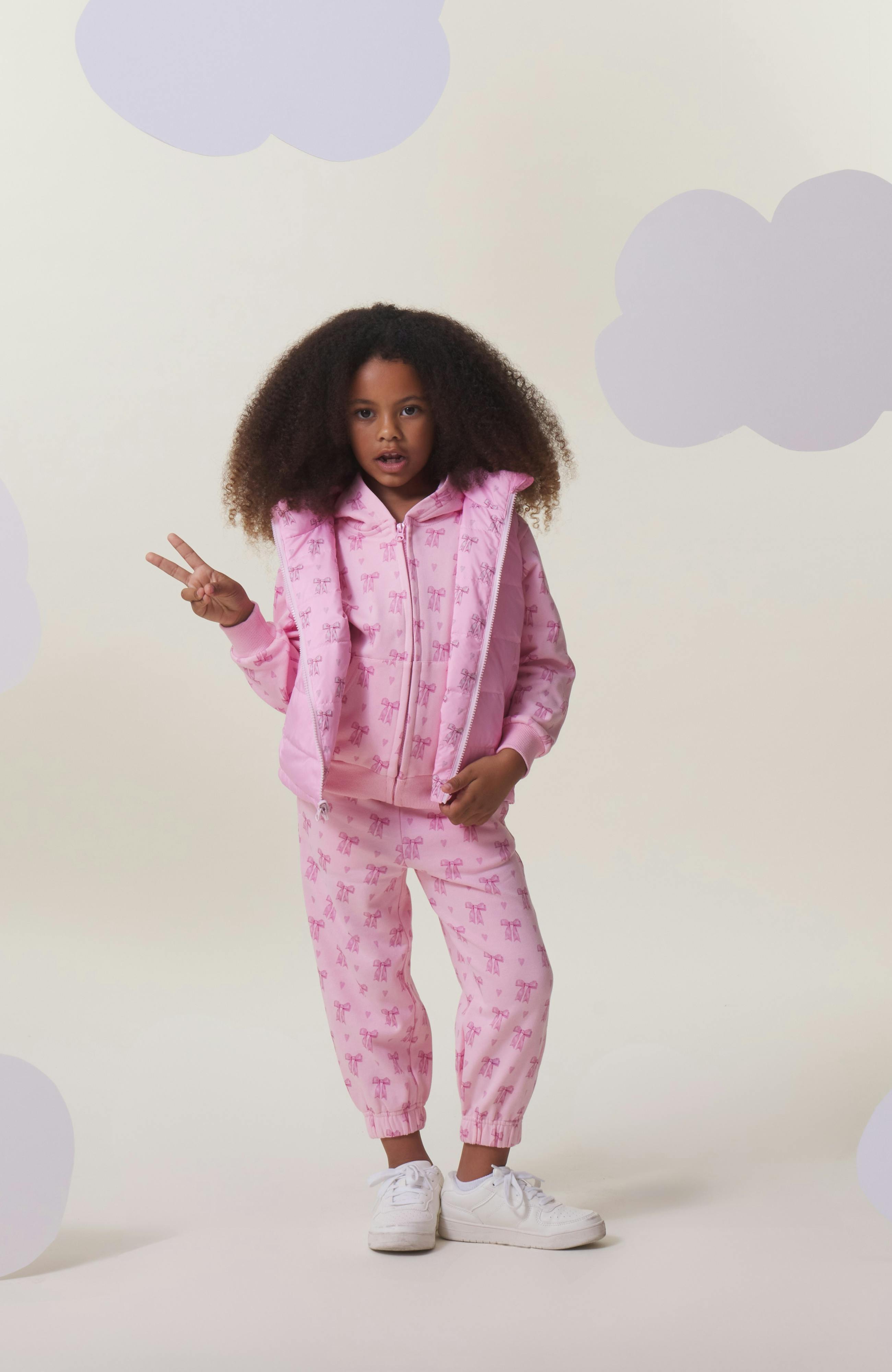 Blake Hooded Reversible Lightweight Down Puffer Jacket, Candy Pink Bow