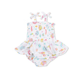 Sunny Coral Reef Fish - Smocked Bubble with Skirt