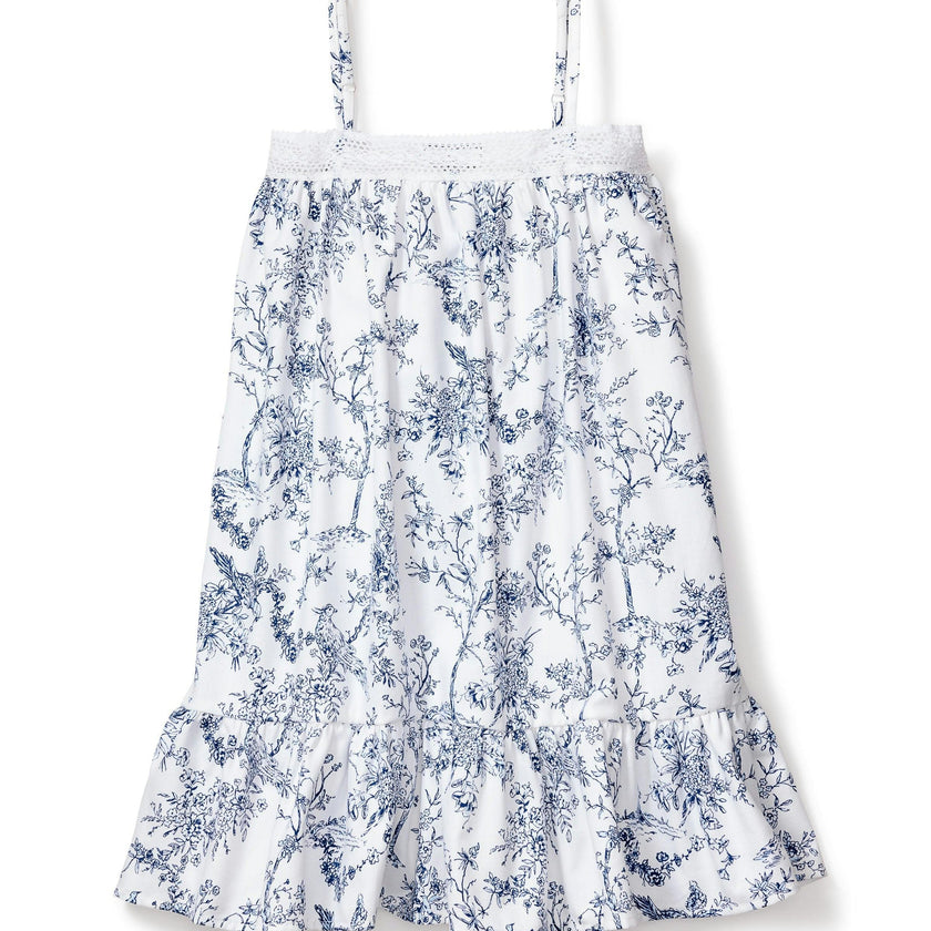 Girl's Twill Lily Nightgown in Timeless Toile
