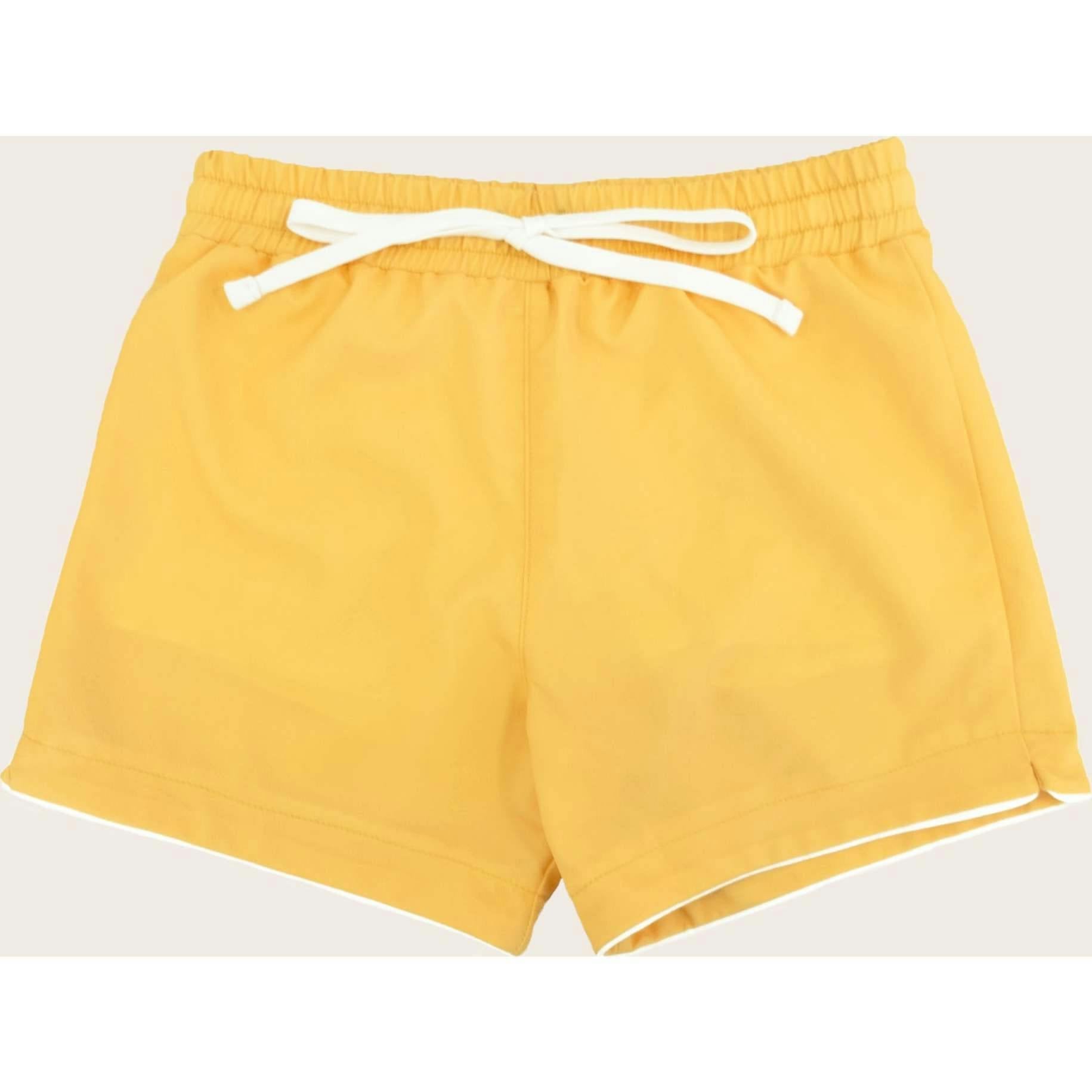 Beach Club Yellow Swim Shorts