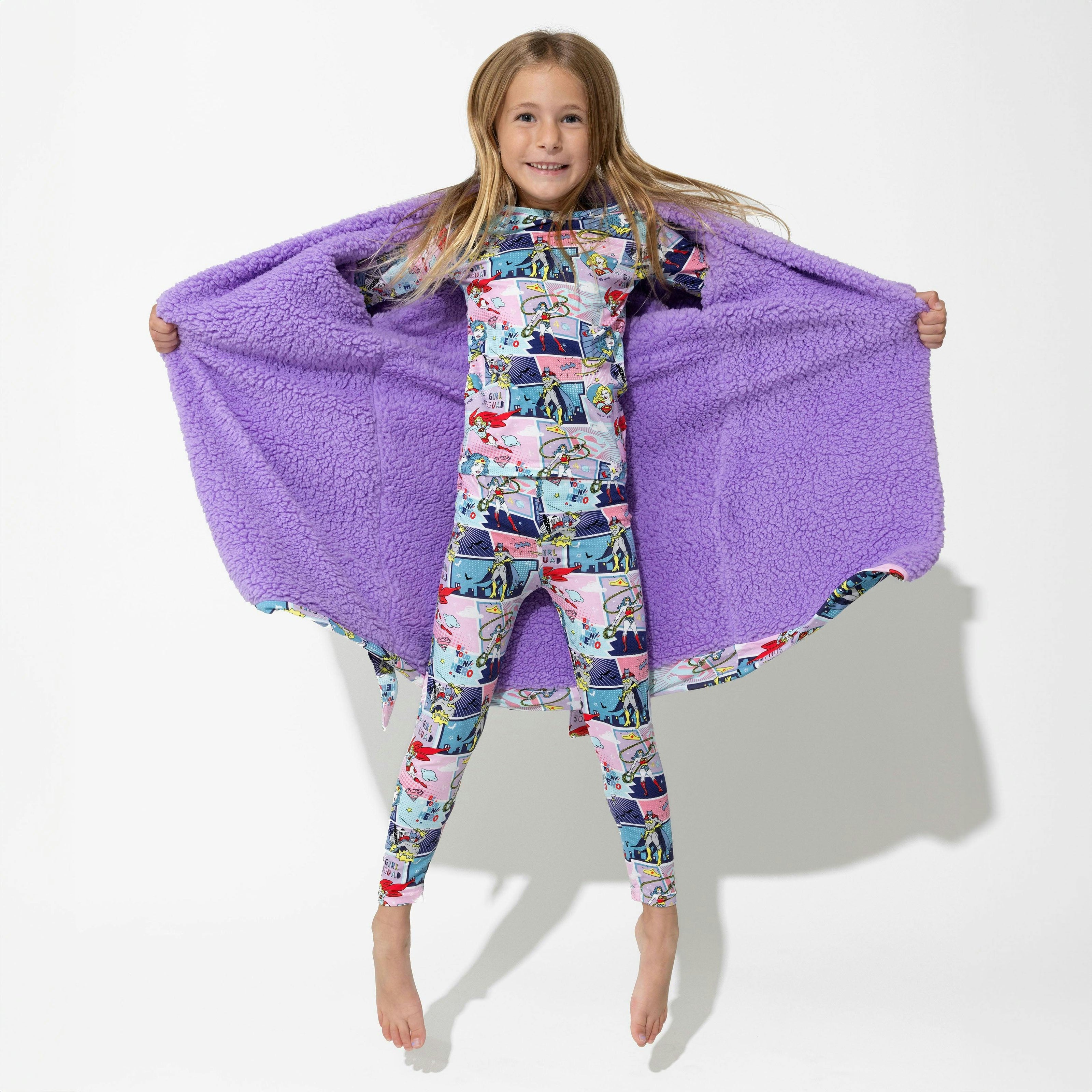 Justice League Heroines Bamboo Kids Pajamas