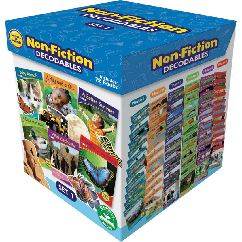 Letters and Sound Set 1 Non-Fiction Educatinal Learning Boxed Set