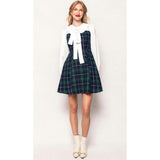 Tawny Dress in Nocturne Plaid