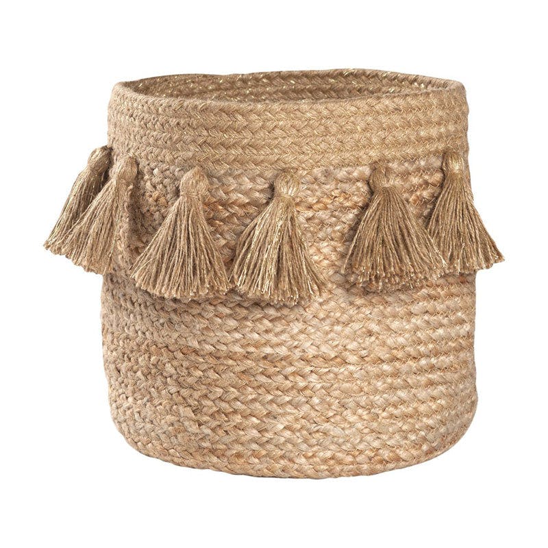 Idris Braided Jute Storage Basket