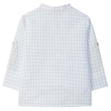 LARANJINHA Windowpane Dress Shirt - White