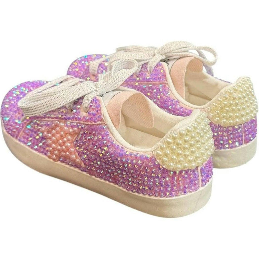 Bubble Gum Crystal Star Sneaker