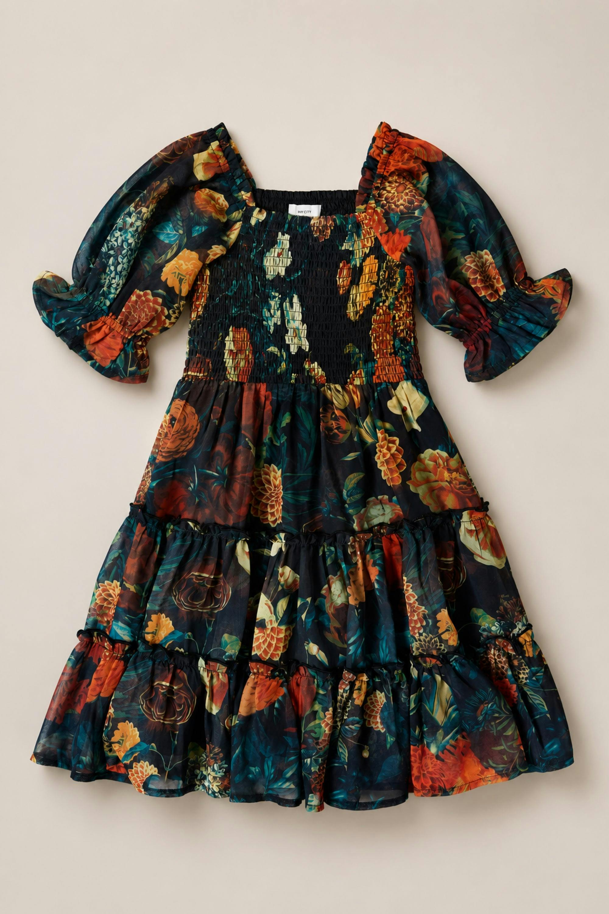 Mini Madeline Dress in Imogen Moody Floral