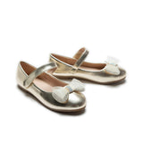 Gold Lydia Bow Flats