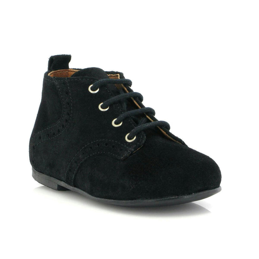 Oxford Boots, Black Suede
