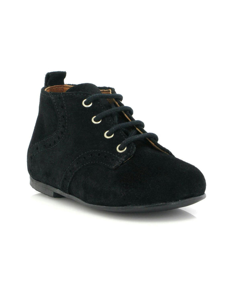 Oxford Boots, Black Suede