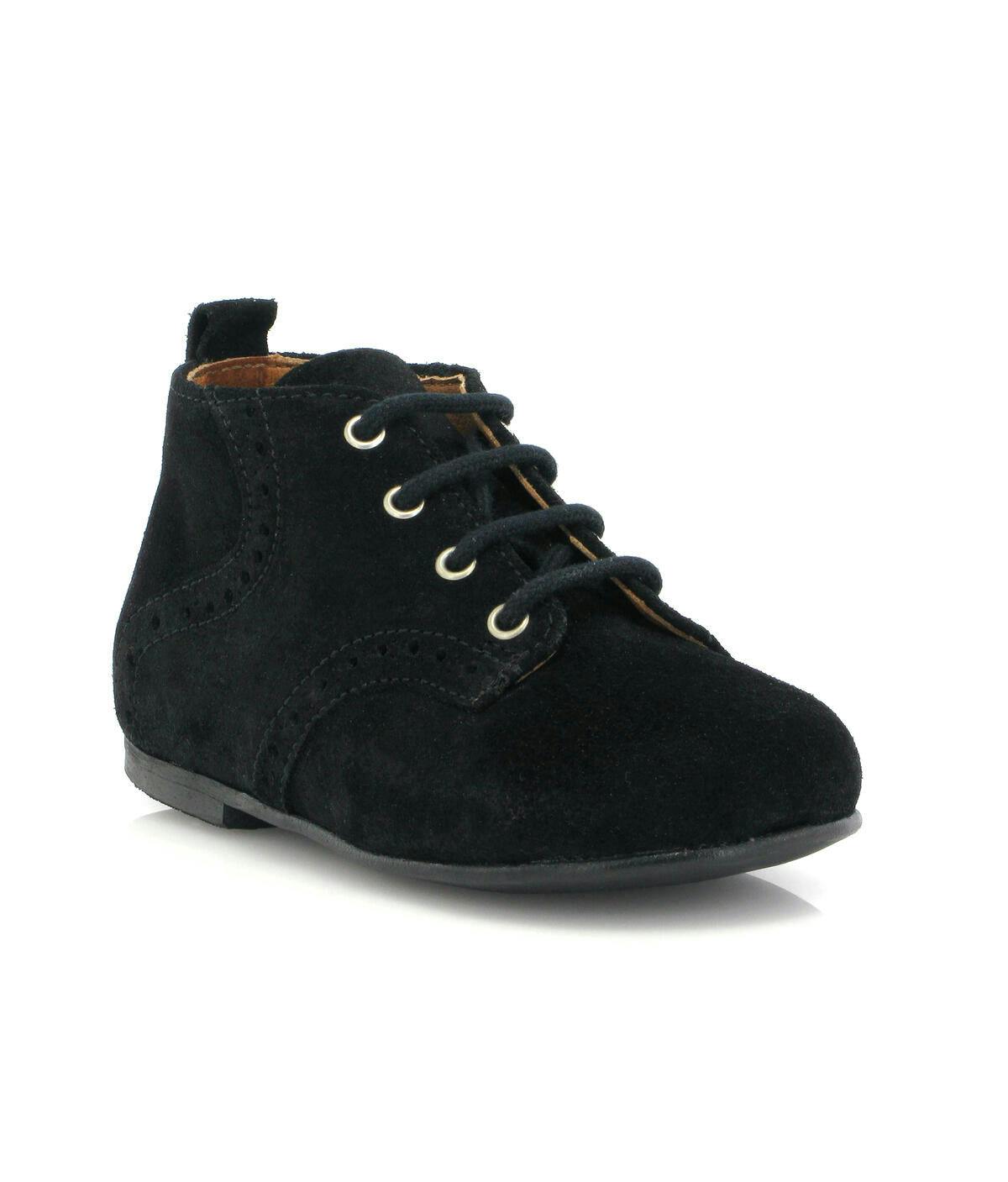 Oxford Boots, Black Suede