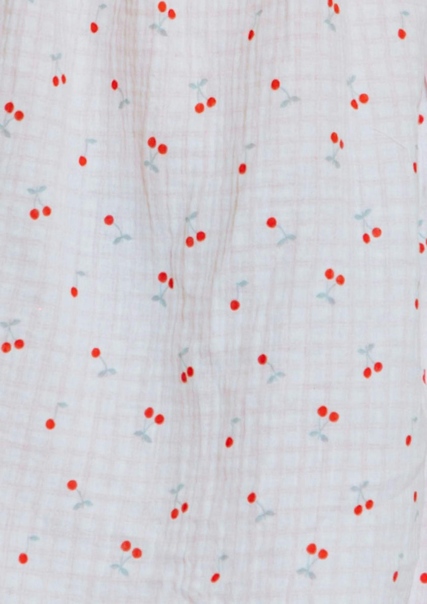 Pyjama fille Rieur - Imprimé cerise