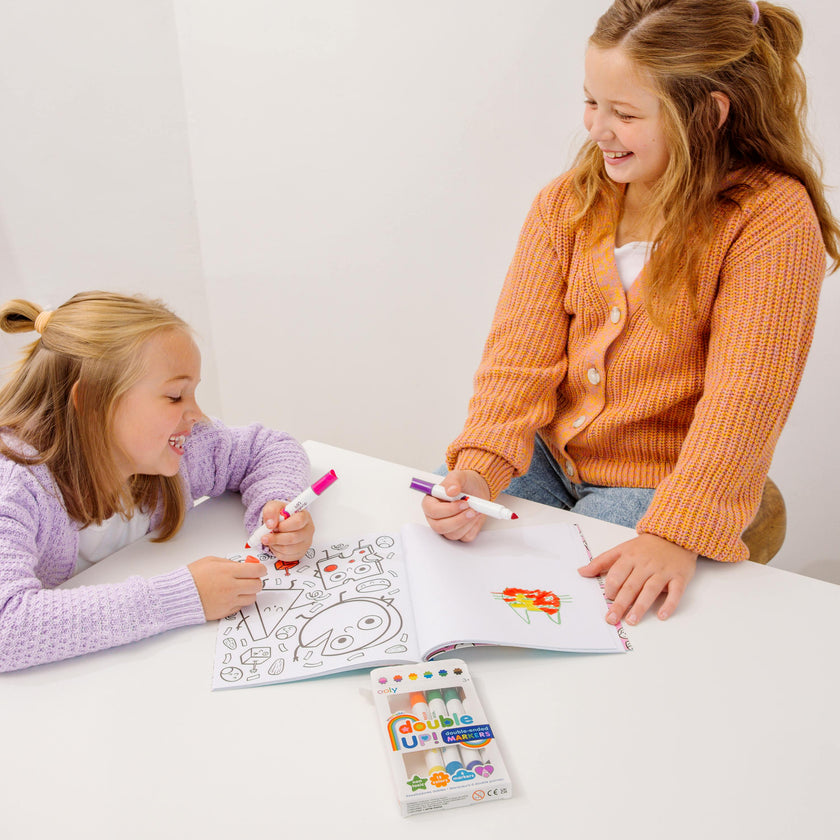 Double Up! Double-Ended Markers - 12 Colors - Set of 6