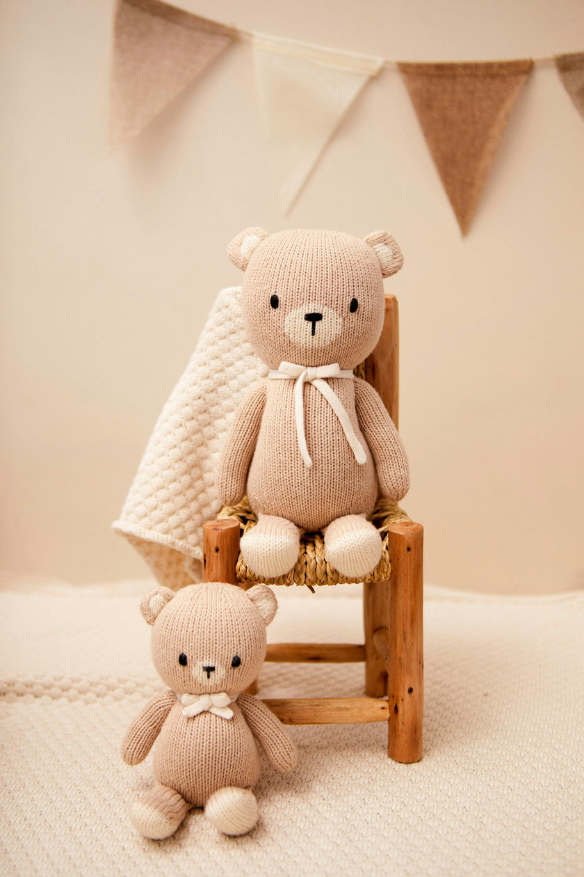 The Baby bear 8.5" Beige & Natural