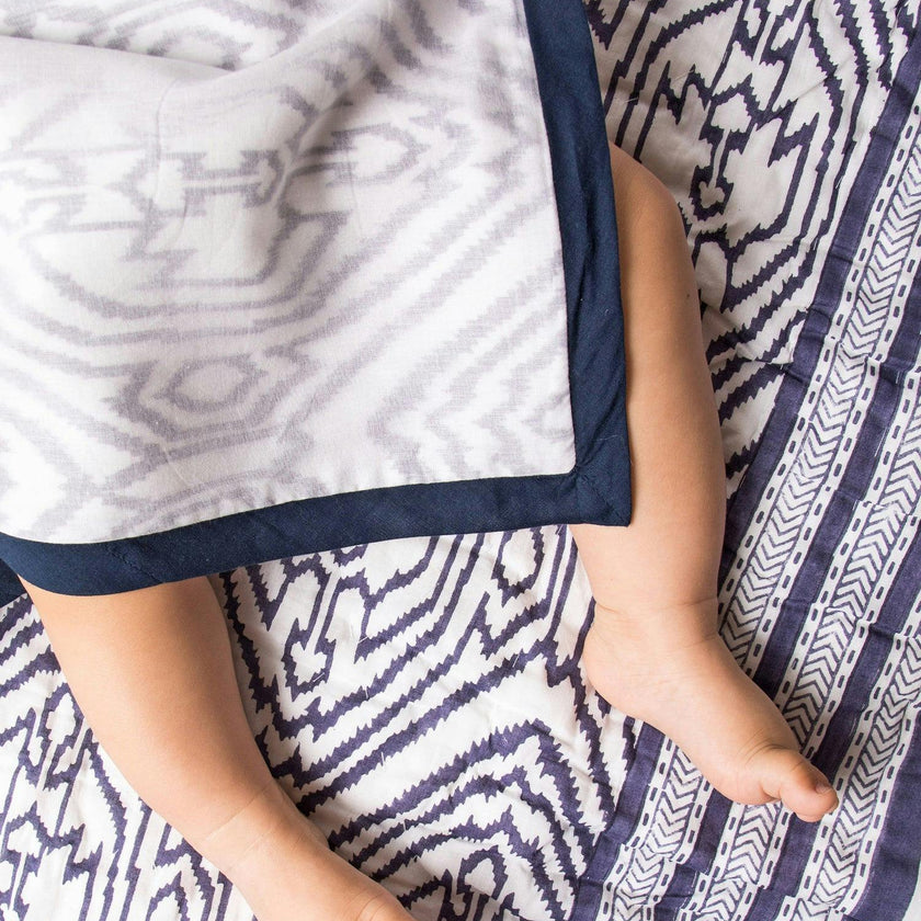 Block-Printed Cotton Dohar