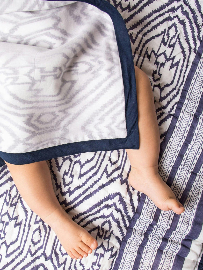 Luxe Natural Cotton Receiving Blanket