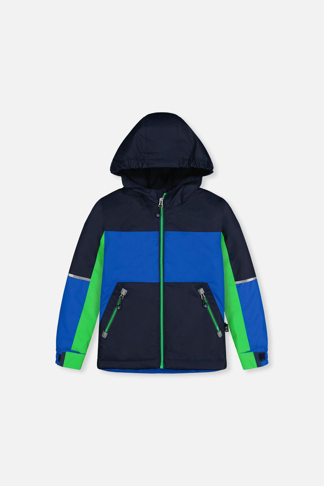 Light Weight Two Piece Chill Snowsuit Royal Blue and Green