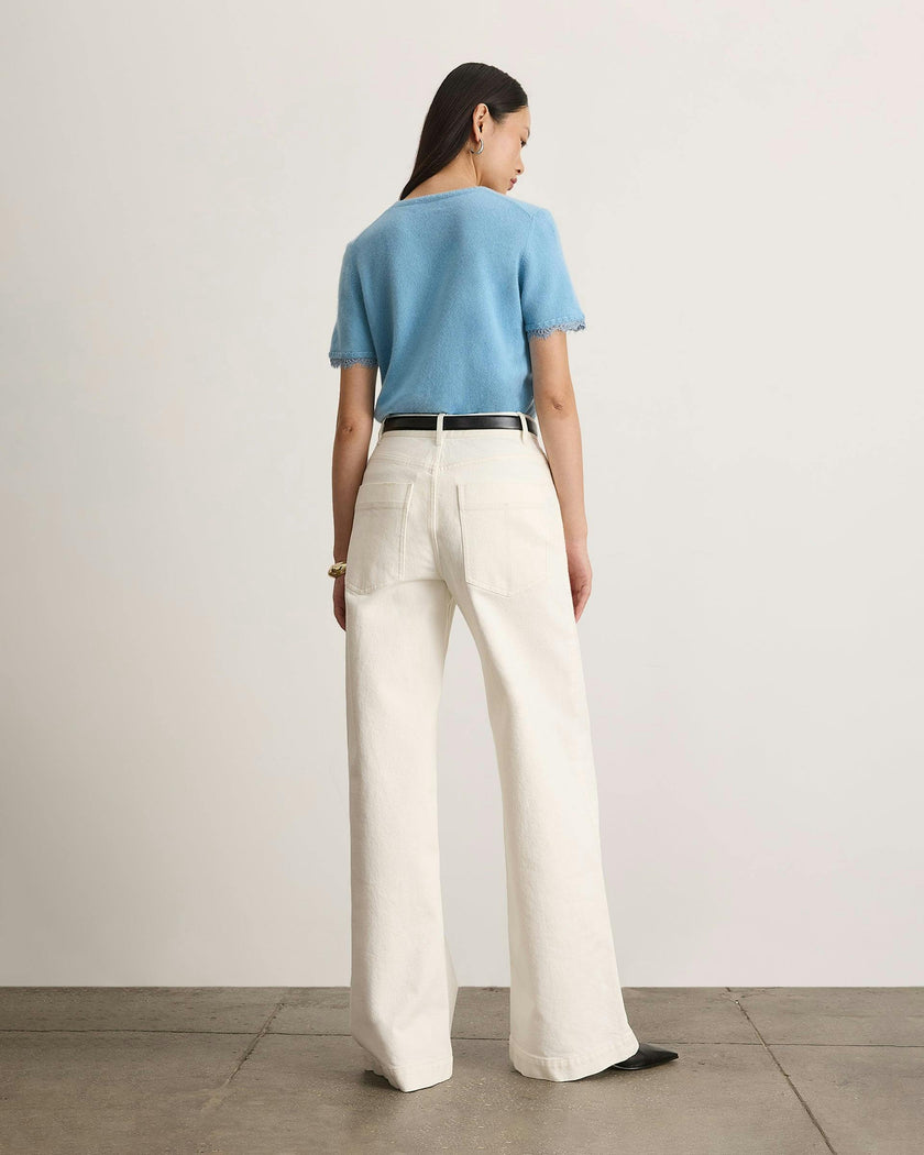 Dailey Cashmere Top with Lace