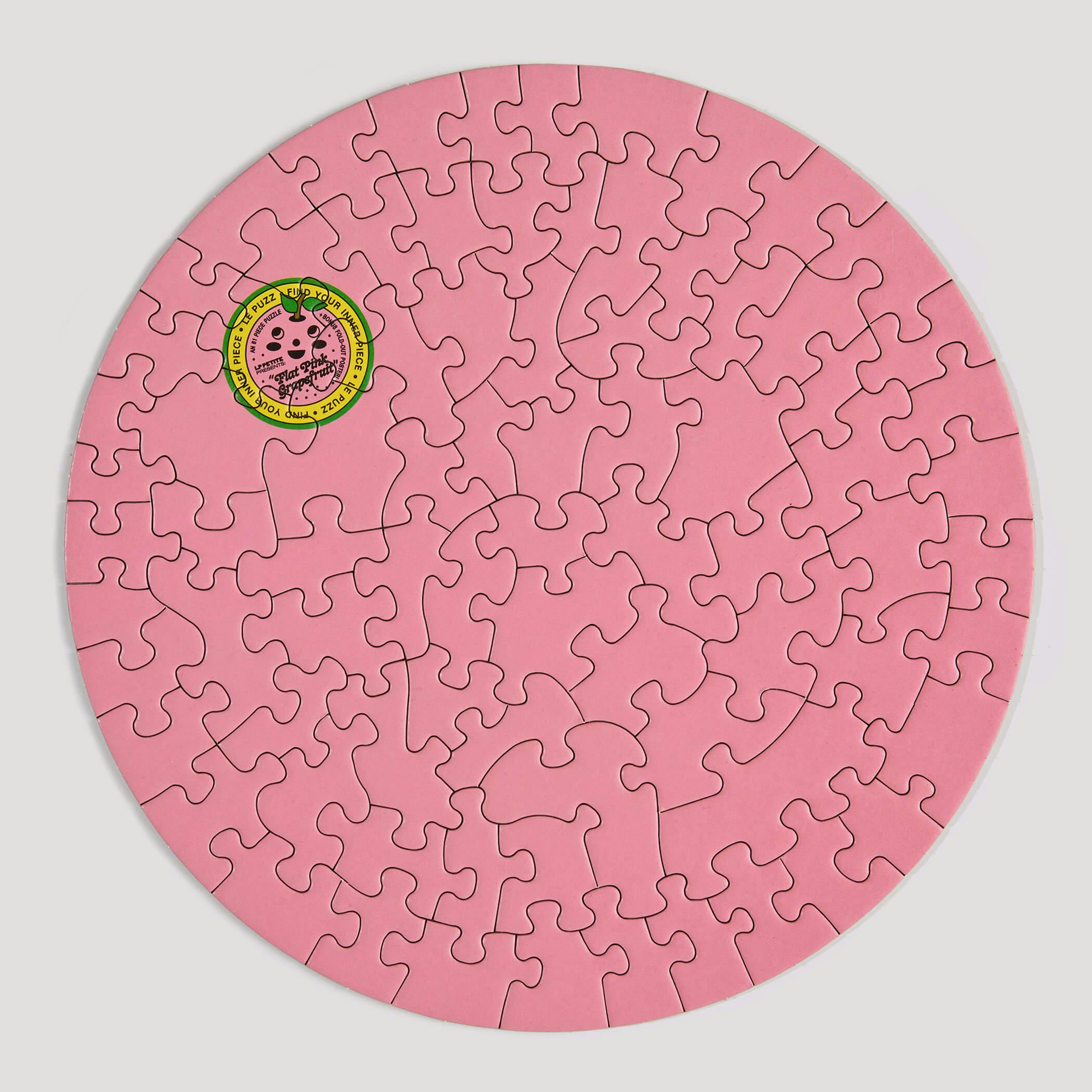 Flat Pink Grapefruit Puzzle