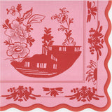 Pink Vintage Botanical Large Napkins