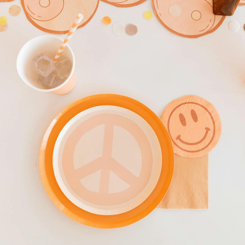 Peace & Love Smile Cocktail Napkins