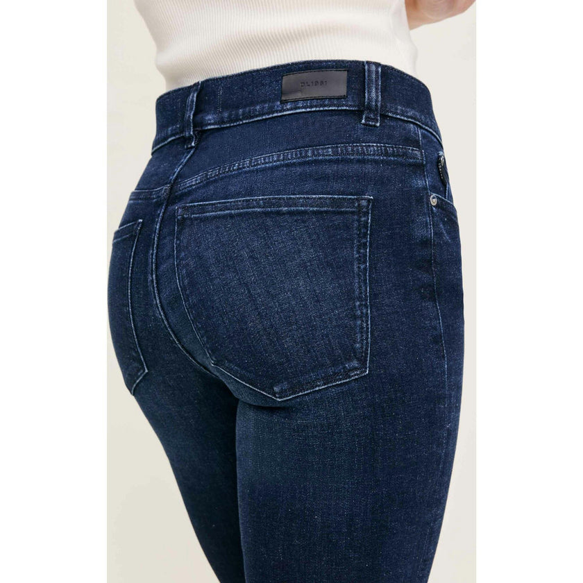 Halle Straight Petite High Rise Instasculpt™ 25.5" Jeans | Mediterranean