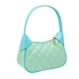 Quilted Zip Top Shoulder Bag