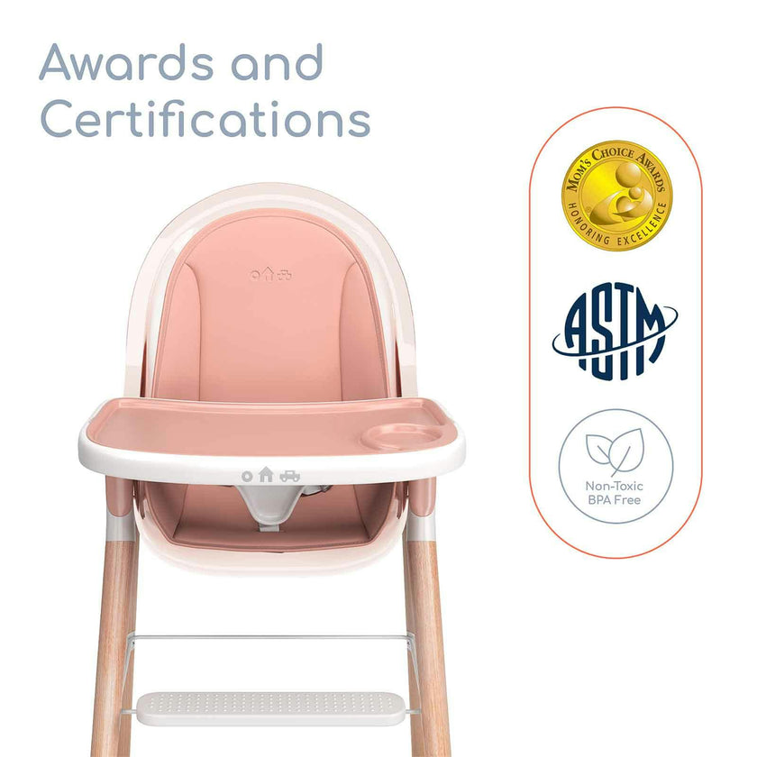 Children of Design 6 in 1 Classic High Chair with Cushion