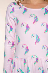 Simply Soft Long Sleeve Scoop Back Be Happy Dress
