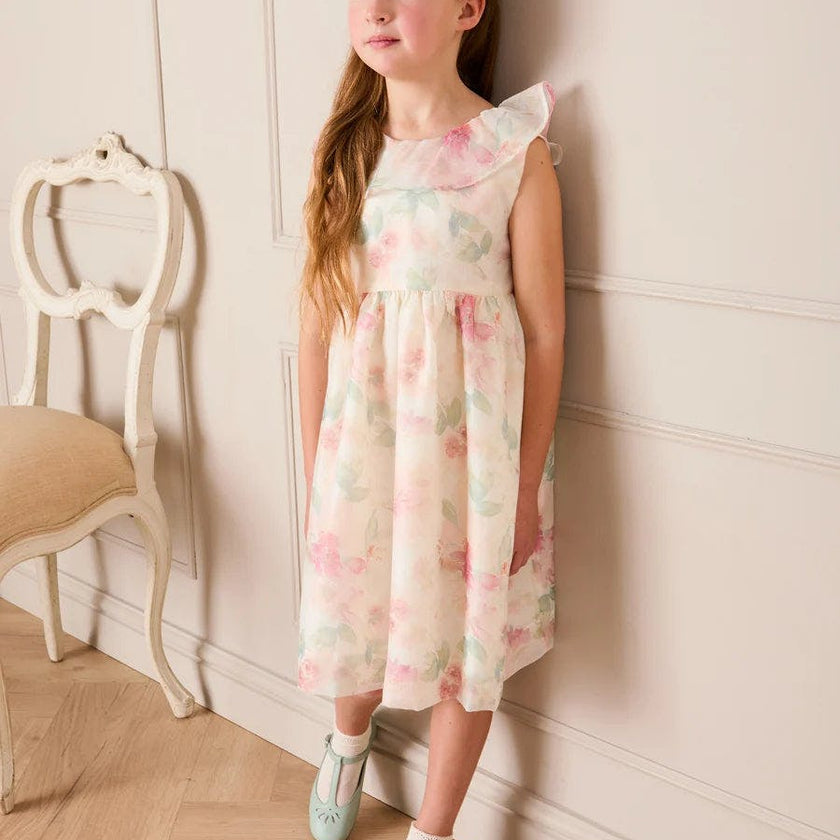 Lillie Floral Sleeveless Dress in Pink (18mths-12yrs)