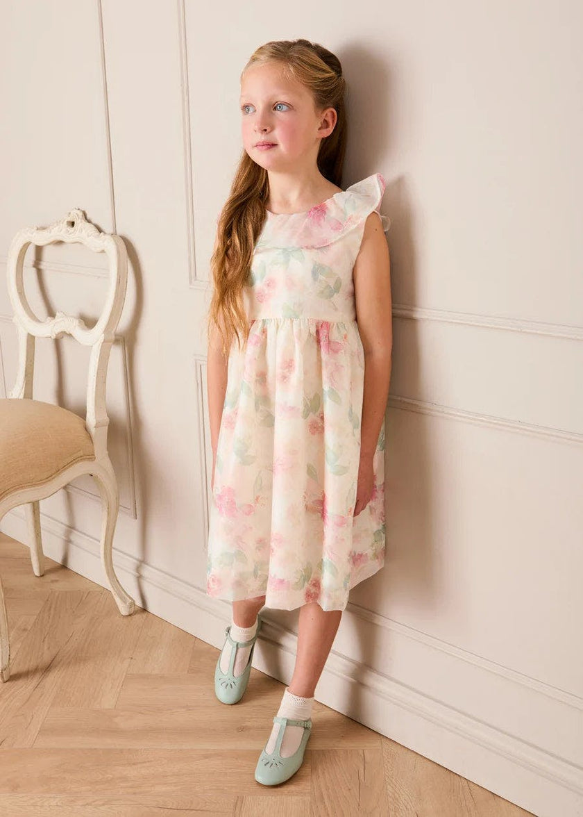 Lillie Floral Sleeveless Dress in Pink (18mths-12yrs)