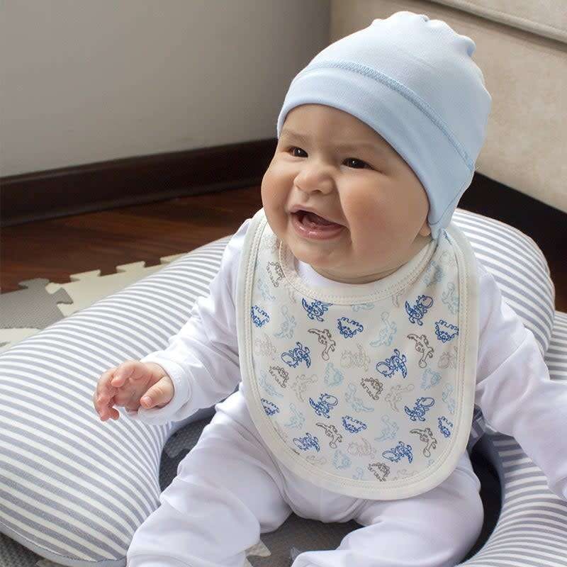 Blue Newborn Hat in Pima Cotton