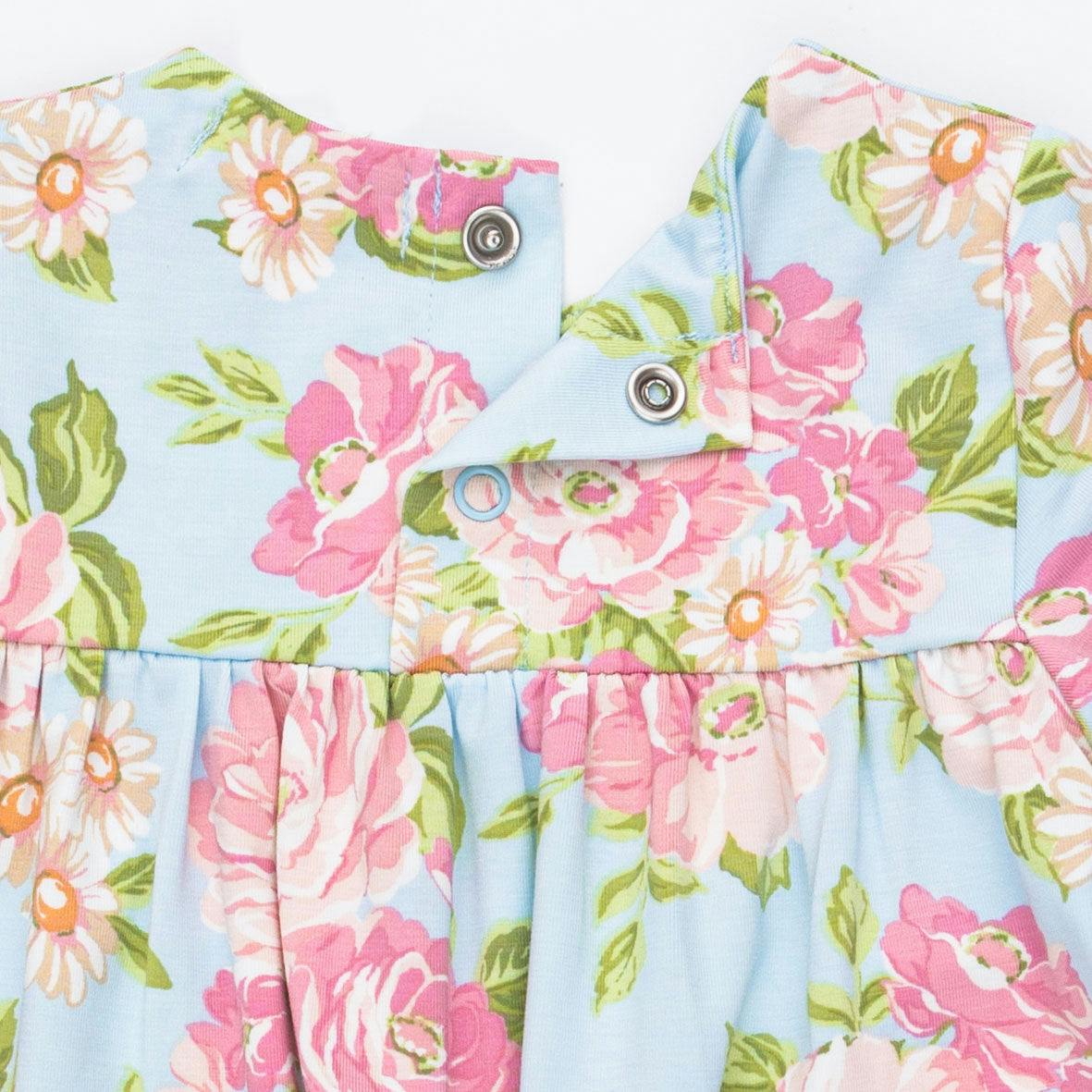 Angeline Floral - Smocked Long Sleeve Romper