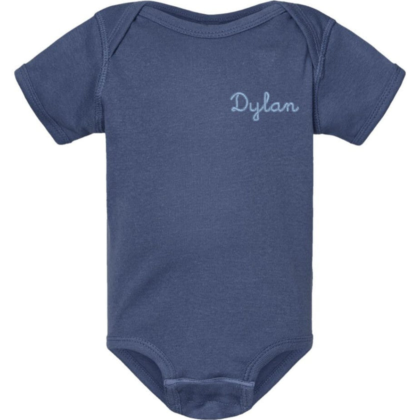 Custom Embroidered Onesie, Navy