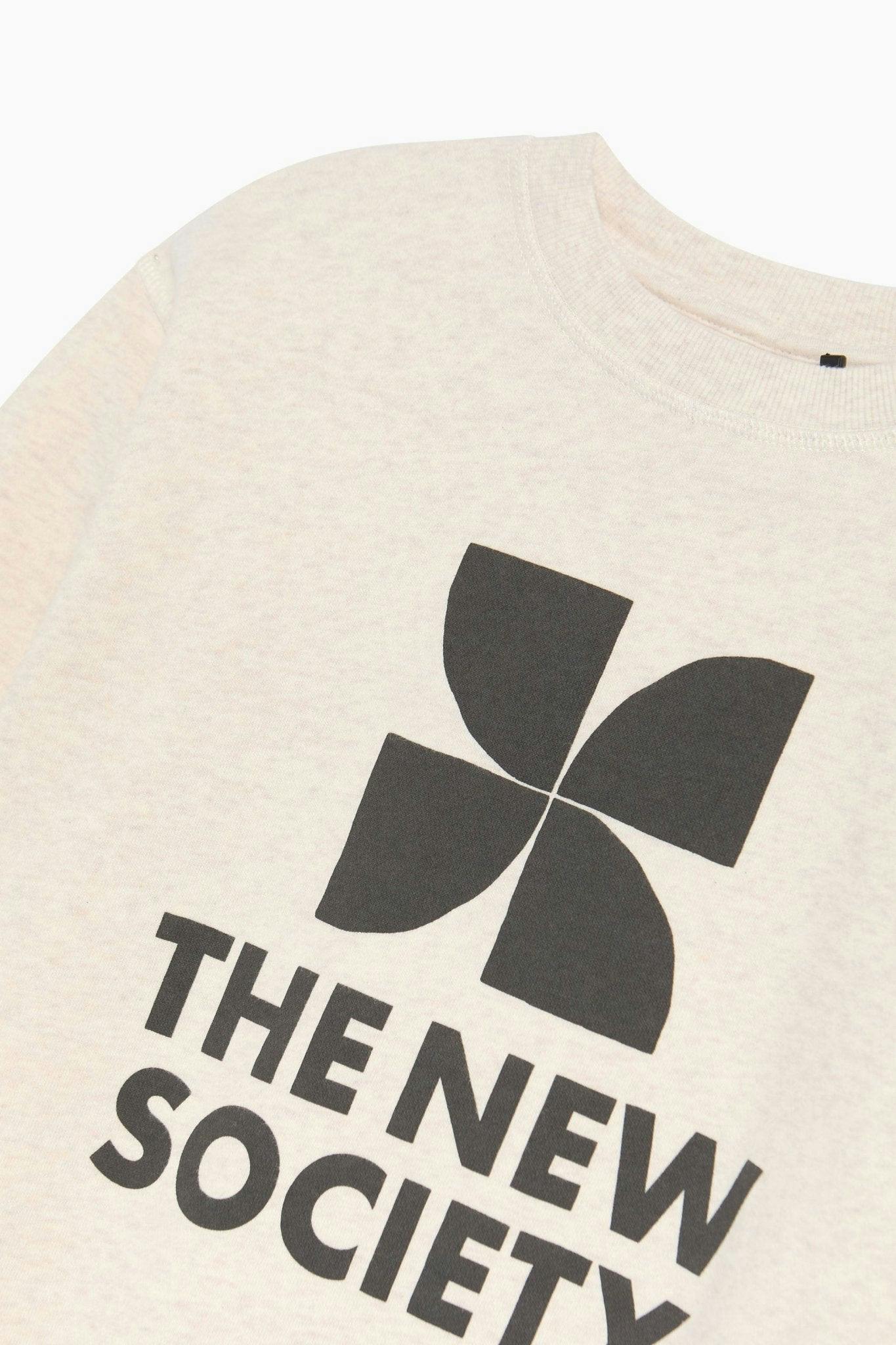 TNS Logo Sweatshirt Whisper White Melange