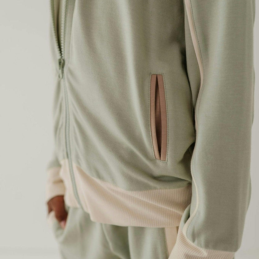 Track Zip Front Jacket Desert Sage