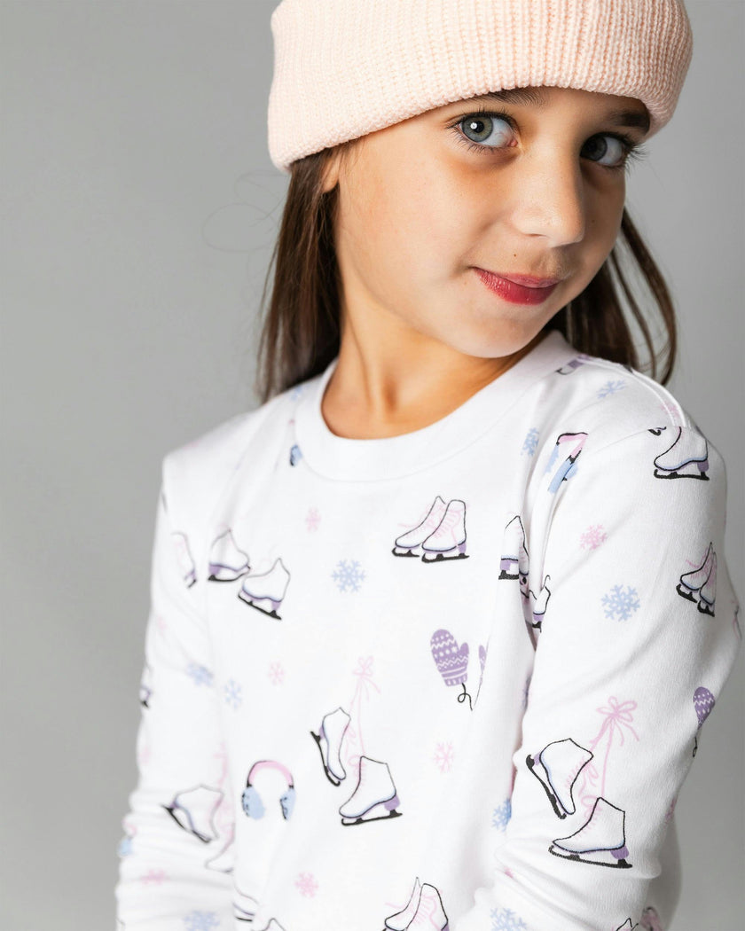 The Organic Long Sleeve Pajama Set [Figure Skating]