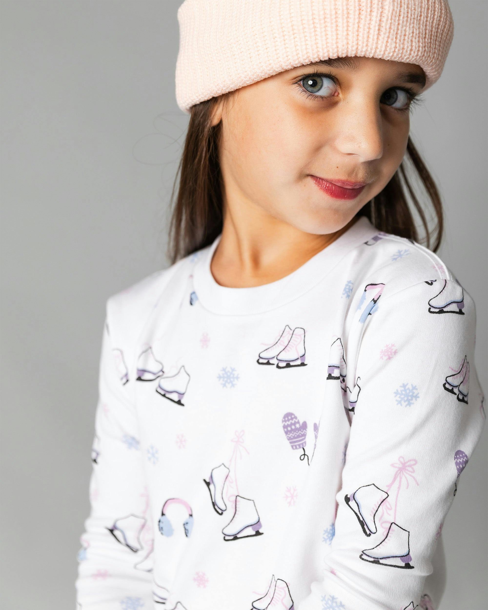 The Organic Long Sleeve Pajama Set [Figure Skating]