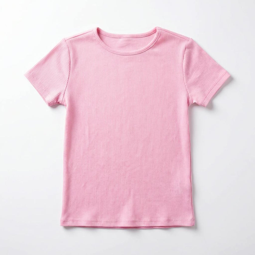 Girls Ribbed T-Shirt