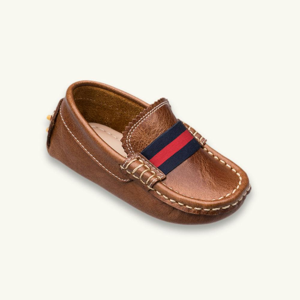 Toddler Club Loafer | Natural Brown Leather