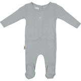 Simple Pointelle Footie and Beanie Set